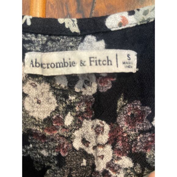 ABERCROMBIE & FITCH Midi Slip Dress Milkmaid Babydoll Moody Floral Size Small S - Picture 3 of 4